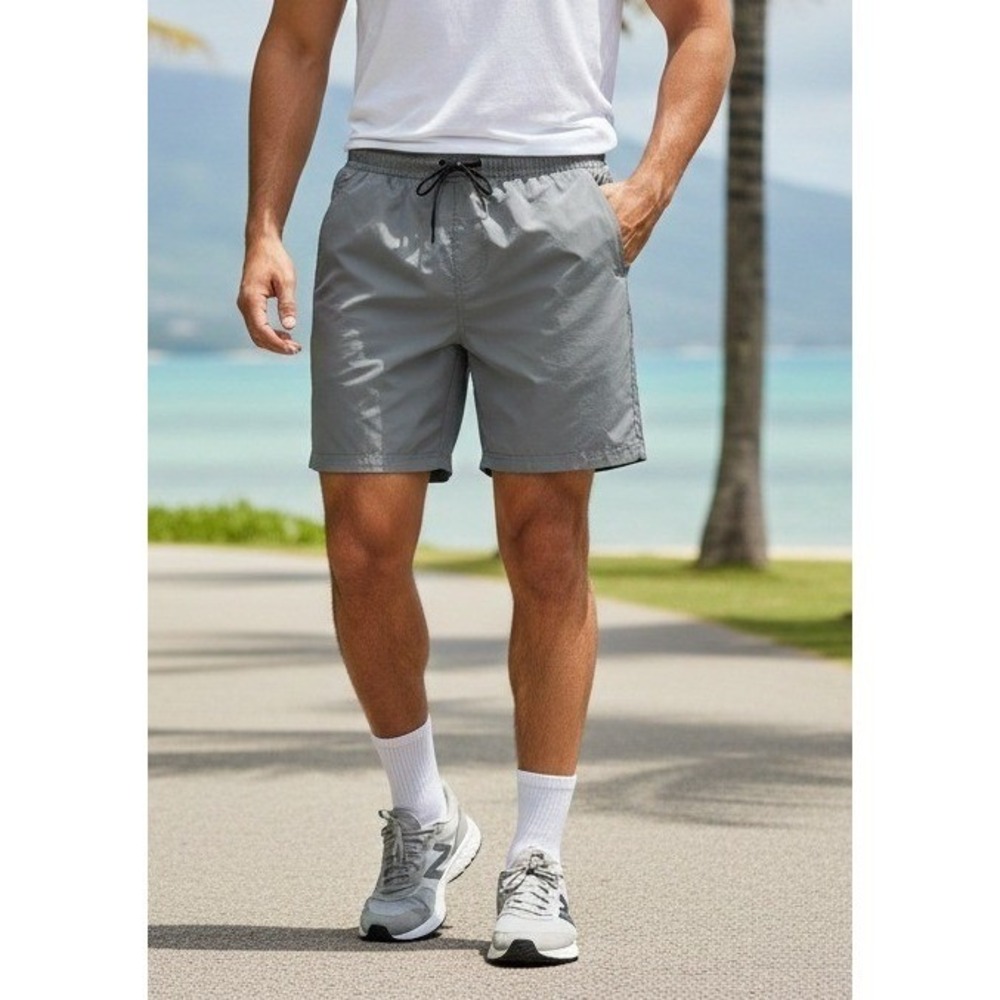 Southpole Standard Issue Shorts Men's Large Quick Dry Zip Pocket Activewear Gray
